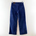 Just Black JBD Corduroy Mini Patch Pocket Longer Length Wide Leg Denim Jeans Navy 26 Photo 5