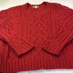 st. john's bay Red Cable Knit Sweater Photo 0