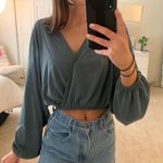 Forever 21 Flowy Cropped Long Sleeve Photo 0