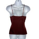The Limited  XS Brown Lace Trim Tank Top Spaghetti Strap Stretch Sequins Y2K 90s Photo 2