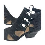 Vince Camuto * Caged Heels Womens Size 7M Black Perforated Gladiator Fairy Witchy Photo 1