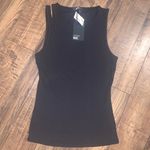 Paige Nwt  yuzu black cutout tank $140 minimalist classic designer boho revolve Photo 6