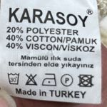 Karasoy Medium Cardigan Cream Cotton Blend Crochet Open Front Boho Festival Photo 6