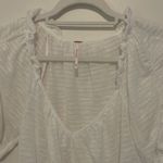 Free People  White Dorothy Puff Sleeve Crop Top Photo 2