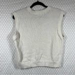 ZARA Cream Cotton Blend Knit Sweater Vest Photo 4
