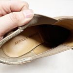 Audrey Brooke [] Brown Leather Cindy Chelsea Ankle Boot Wedge Stacked Heel Size 9 Photo 11