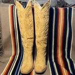 wetkiss Cowboy Boots for Women Knee High Chunky Heel Size 10 Tan Photo 5