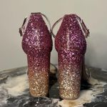 Charlotte Russe Pink gold glitter heeled sandals Photo 1