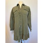 Pilcro Anthropologie  Tiered Mini Shirtdress Size Small Photo 1