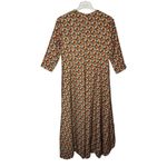 Sassy Jones Jumpsuit Women Medium Orange Geometric Zebediah Cape Dressy Pantsuit Photo 1