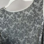 Raaga Vintage Embossed Geometric Blouse Tank Goth Whimsigoth Boho Fairy Small Black Photo 10