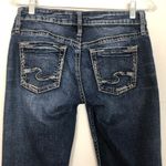 Silver Jeans Boyfriend Womens 25 Whiskered Stretch Distressed Western Cowgirl Blue Photo 5