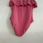 J.Crew Red Gingham Women's One Piece Swimsuit Photo 4