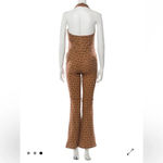 Mother The Halter Doozy Jumpsuit Retro Chained & Confused Print small Brown Size 26 Photo 7