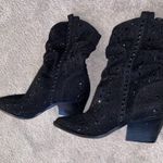 Jessica Simpson Zellya Western Cowboy Boots Booties Studded Black 9.5 Photo 8
