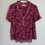 Beacon Apparel Floral Patterned Top in Pinks Size Medium Pink Photo 2