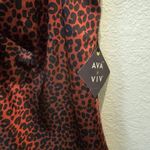 Ava & Viv NWT  Women's 1x Animal‎ Print Satin Tank Top Photo 3