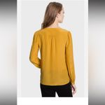 Tory Burch  Jayden Silk Blouse Size 4 Golden Rod Photo 1
