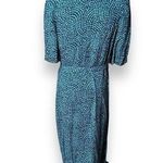 Whistles Blue Daisy Waves Cut Out Back Midi Dress Floral Print Size 10 Photo 1