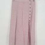 & Other Stories & Other Stories Asymmetrical Midi Skirt Size 6 Pink Pull On with Slit Photo 0