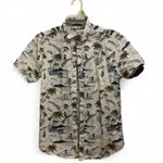 Denim & Flower  Ricky Singh White Tropical Print Shirt Photo 0