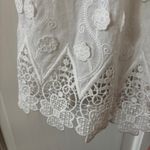 Alice + Olivia Roseline White Lace Eyelet Maxi Dress Size Small Wedding Smocked Photo 14