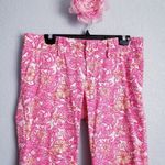 Lilly Pulitzer  Whitney Roll-up Pants In Resort Pink Chum Bucket Photo 2