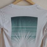 James Perse Standard  V Neck Surf Graphic T-Shirt Size XS Long Sleeve‎ Cotton Tee Photo 9