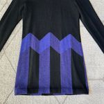 St. John Vintage by Marie Gray Black/Purple Knit Long Sleeve Dress Photo 5