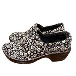 Skull Crossbones Skeleton Women’s size 8 Clogs BOC BORN Black Slip On Halloween Photo 2