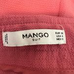 Mango  Suit size 6 pink dress pants side zipper with tie has pockets‎ Photo 4
