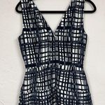 Madewell  Blue Plaid Sleeveless Fit & Flare Mini Dress Womens 2 Preppy Academia Photo 4