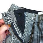 Derek Lam  10 Crosby Plaid Trouser Pants Crop Ankle Two Tone Button Hem Sz 8 Photo 7