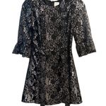 H&M x The Vampire's Wife Dress Black Silver Mystique Lace Goth Witchy Emo XS Photo 0