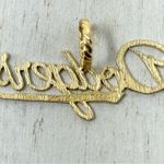 L.A. DODGERS 14K solid script logo pendant by Michael Anthony, NWOT Gold Photo 11