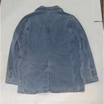 Entro Stretch Denim Light Washed Blazer Size M Fitted 80s 90s Fashion Photo 2