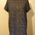 Forever 21  black & mauve chevron dress top Photo 0