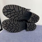 Boc Rosalee Black Grey Faux Leather Buckle Lace Up Moto Combat Boots Women 10M Gray Size 10 Photo 7