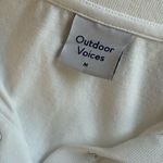 Outdoor Voices Crop White Polo Shirt Top Medium Preppy Athleisure Sporty Prep Photo 4