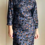 Piazza Sempione Designer Silk Shift Dress Puple Black Size Knee Length Cocktail Photo 8