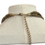 Women’s Necklace Metal Seed Bead Multi Strand Layered Bronze Pendant 10”
Length Gold Photo 4