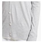 Rag and Bone  Alyssa Merino Wool Cardigan Gray Size Medium Lightweight Button Chic Photo 7