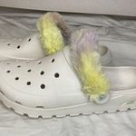 Skechers Foamies ArchFit Clogs Womens White Sz 10 Fuzzy Lined Comfort Slides EUC Photo 0