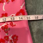 Cynthia Rowley #790   Silk Cherry Pink Smocked Dress Photo 8