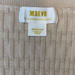 Maeve Anthropologie Sheer-Sleeve Sweater Cream Beige Size Medium Photo 7