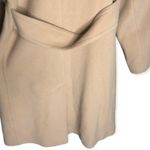 Larry Levine Design Lambswool & Cashmere Blend Single Breasted Tan Pea Coat Photo 4