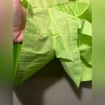Good American NWT Good‎ American Poplin Shorts electric lime sz 4/ XL Photo 7