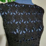 Black Cut Out Flower Crochet Top Size M Photo 2
