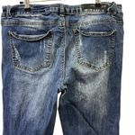 Rue 21 Twentyone Black Button Fly Distressed Low Rise Raw Hem Jegging Flex Jeans 13 14 Photo 3