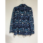 Womans Berek Blue Eyelet Floral Lined Blazer Medium Photo 1